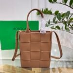 New Mini Intreccio Knitted Leather Tote Bag