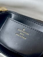 White Full Leather Ling Grid Chain Bag Series GO-14 Teist Medium Handbag - Image 9