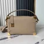 Full Leather Soft Box Series Side Trunk Medium Handbag