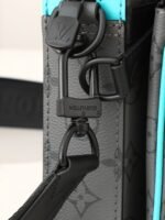 Blue Silver Flower Men's 3-Piece Postman Bag Series TRIO Postman Bag - Image 8