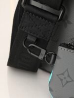 Blue Silver Flower Men's 3-Piece Postman Bag Series TRIO Postman Bag - Image 10