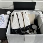 CHANEL limited edition gold and silver chain retro backpack - Image 2