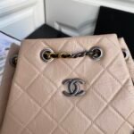 CHANEL limited edition gold and silver chain retro backpack - Image 3