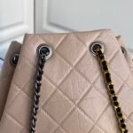 CHANEL limited edition gold and silver chain retro backpack - Image 9