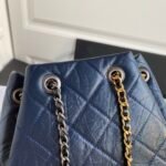 CHANEL limited edition gold and silver chain retro backpack - Image 4
