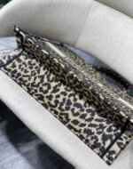 Dior Large [D Book Tote Leopard Pattern Series] - Image 8