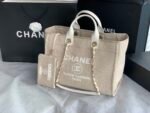 CHANEL Color Mother and Child Beach Cowboy Canvas Bag ! - Image 2
