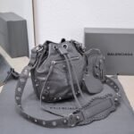 Balenciaga new small water bucket machine bag