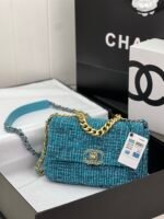 Chanel velvet clutch bag