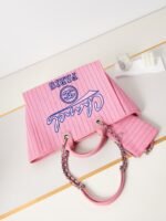 Chanel 23p Latest Edition Striped Beach Bag - Image 6