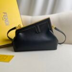 blackFendi First Small HandbagPink leather handbag