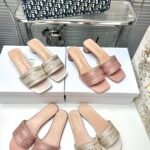 dior mid-heel slippers