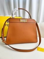 Large brownPeekaboo ISeeU handbagLeather handbag - Image 3