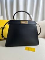 Large BlackPeekaboo ISeeU handbagLeather handbag - Image 3