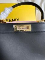 Large BlackPeekaboo ISeeU handbagLeather handbag - Image 4