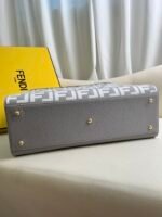 light grayPeekaboo X-Tote handbag embroidered tote! - Image 9