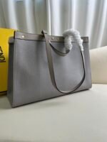 light grayPeekaboo X-Tote handbag embroidered tote! - Image 3
