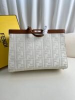 FF rice whitePeekaboo X-Tote handbag embroidered tote! - Image 2