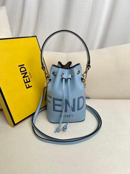 Light BlueMy TreasuryLight blue leather mini handbag