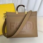 Apricot colorFendi Medium Sunshine Shopping Tote Bag