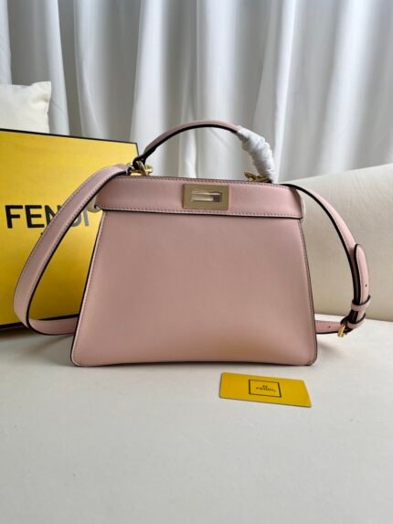 Pink MediumPeekaboo Iseeu leather handbag