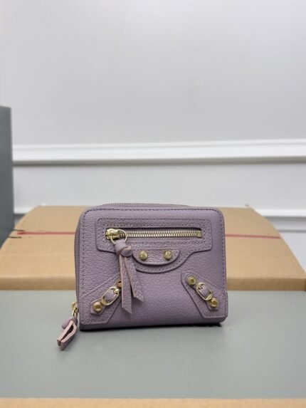 Balenciaga Light Purple Classic Card wallet