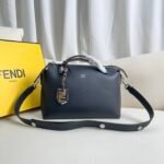 black️ BY THE WAY Zipper Open Boston Handbag