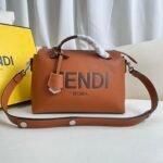 brown️ BY THE WAY Zipper Open Boston Handbag,