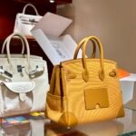 Birkin Cargo25cm  ❤️  Canvas Sesame Silver Buckle - Image 6