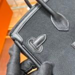 Birkin Cargo25cm ❤️  Canvas black silver buckle - Image 7