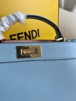 Blue MediumPeekaboo Iseeu leather handbag - Image 4