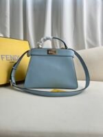 Blue MediumPeekaboo Iseeu leather handbag - Image 3