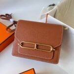 ivory19Top craftsmanship wax thread full seam CK37 gold brown light gold buckle