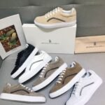 【Brunelleocucinelli】BC new early fall new women's striped suede casual sports