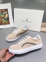 【Brunelleocucinelli】BC new early fall new women's striped suede casual sports - Image 4