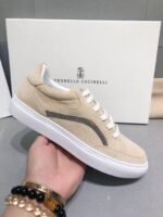 【Brunelleocucinelli】BC new early fall new women's striped suede casual sports - Image 7