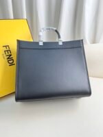 Black paired with whiteFendi Medium Sunshine Shopping Tote Bag - Image 2