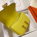 Constance 19cm Lemon Gold Buckle Epsom Palmprint Leather Palm Pattern Leather - Image 6