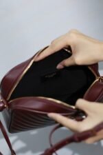 Lou Camera Bag _ Date RedThe top imported Italian cowhide camera bag - Image 6