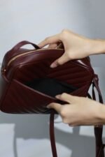 Lou Camera Bag _ Date RedThe top imported Italian cowhide camera bag - Image 9