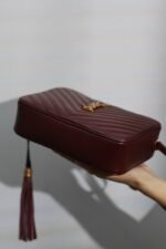 Lou Camera Bag _ Date RedThe top imported Italian cowhide camera bag - Image 7