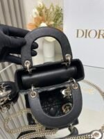 Dior classic Daifei Lady three grid black lambskinMode - Image 7