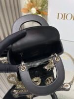 Dior classic Daifei Lady three grid black lambskinMode - Image 9