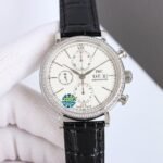 IWC Wave Fino chronograph watch measuring - Image 5