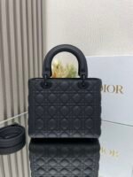 [Lady Dio. r My ABC] "Matte Black Leather"/Five grid cowhide/ - Image 5