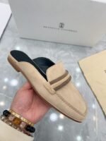 Brunello cucinelli leather outsole slippers - Image 10