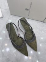 Brunelleocucinelli: New mid-heeled sandals with leather outsole - Image 7