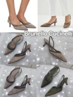 Brunelleocucinelli: New mid-heeled sandals with leather outsole - Image 2