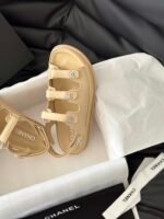 Chanel new bow diamond buckle Velcro sandals - Image 5