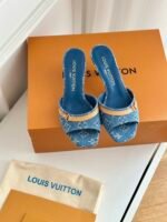 L's new retro denim cat and slipper sandals